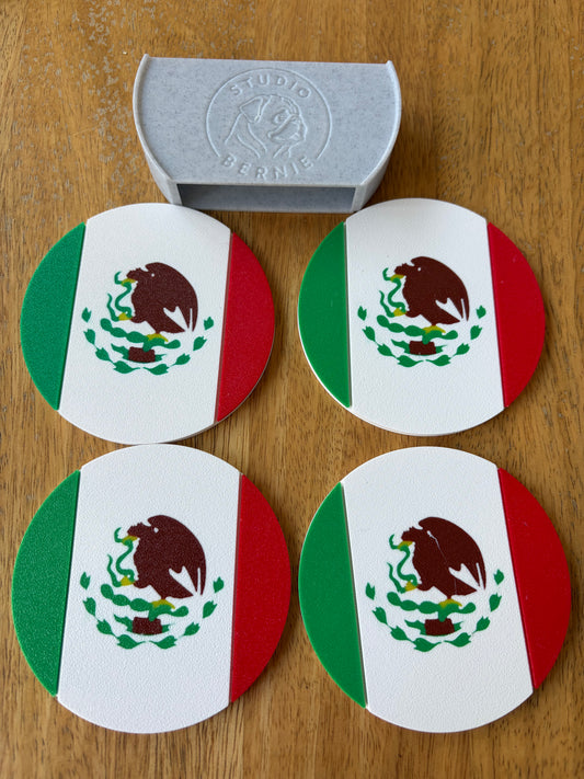Mexico Flag Coaster Set