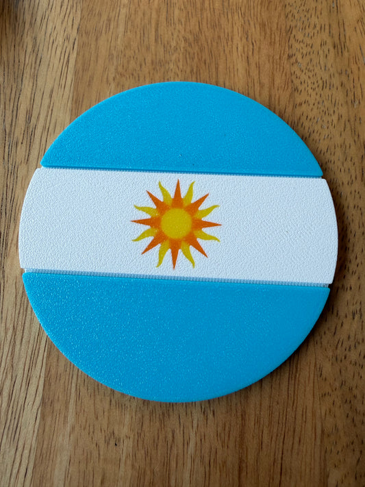 Argentina Flag Coaster Set