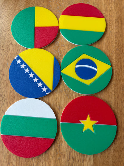 Blind Box - Flag Coaster Set