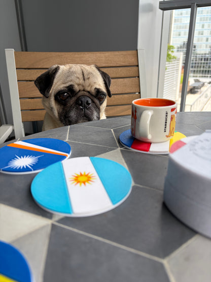 Argentina Flag Coaster Set