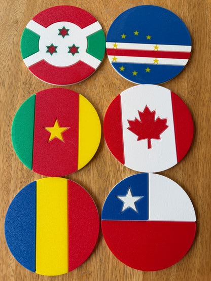 Blind Box - Flag Coaster Set