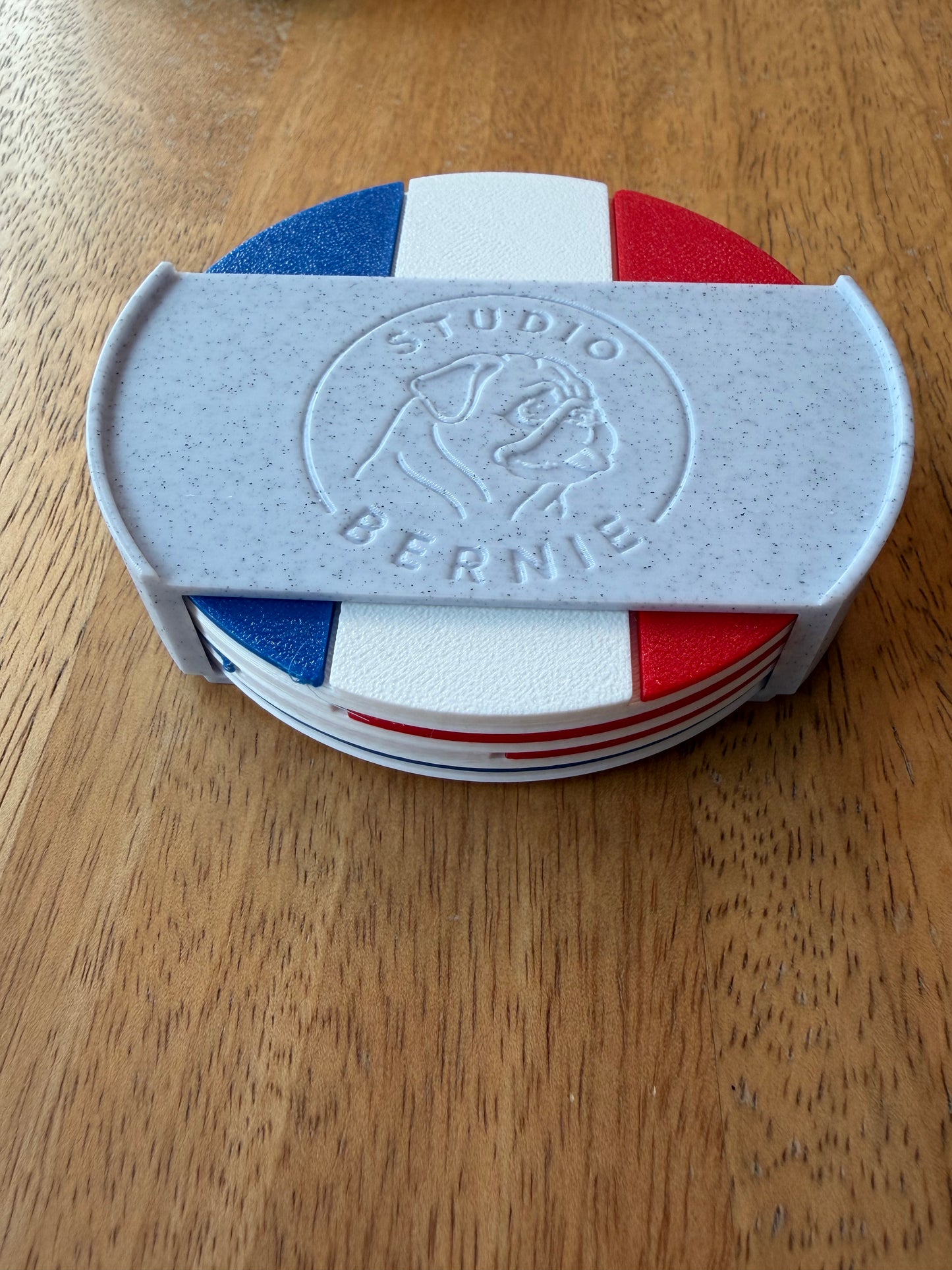 France (and Netherlands) Flag Coaster Set