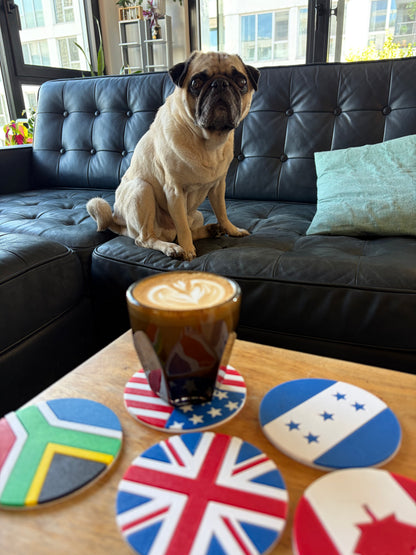 Canada Flag Coaster Set