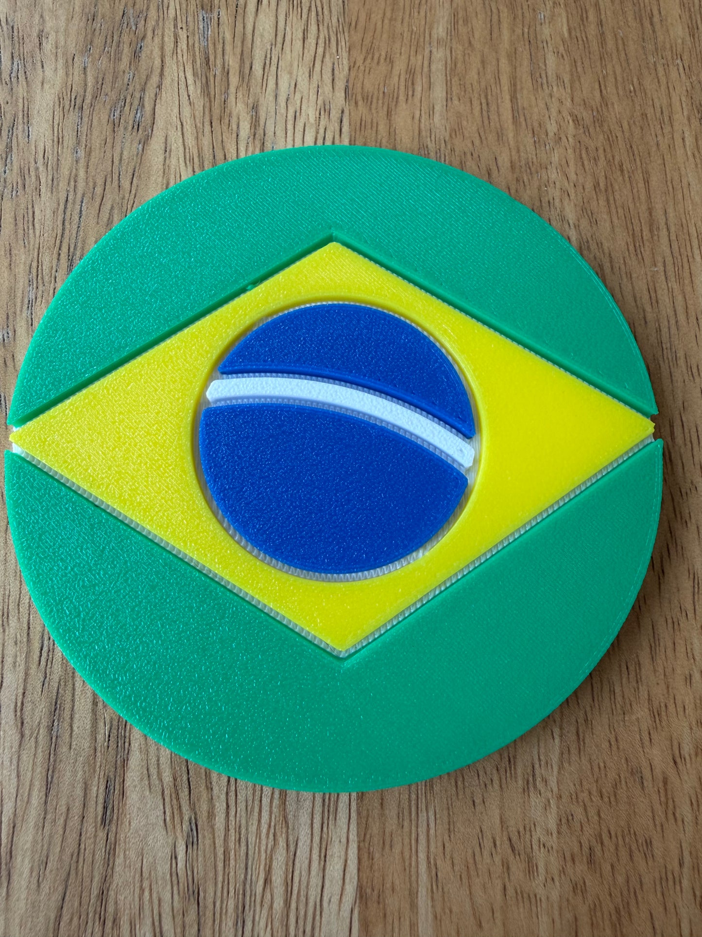 Brazil Flag Coaster Set
