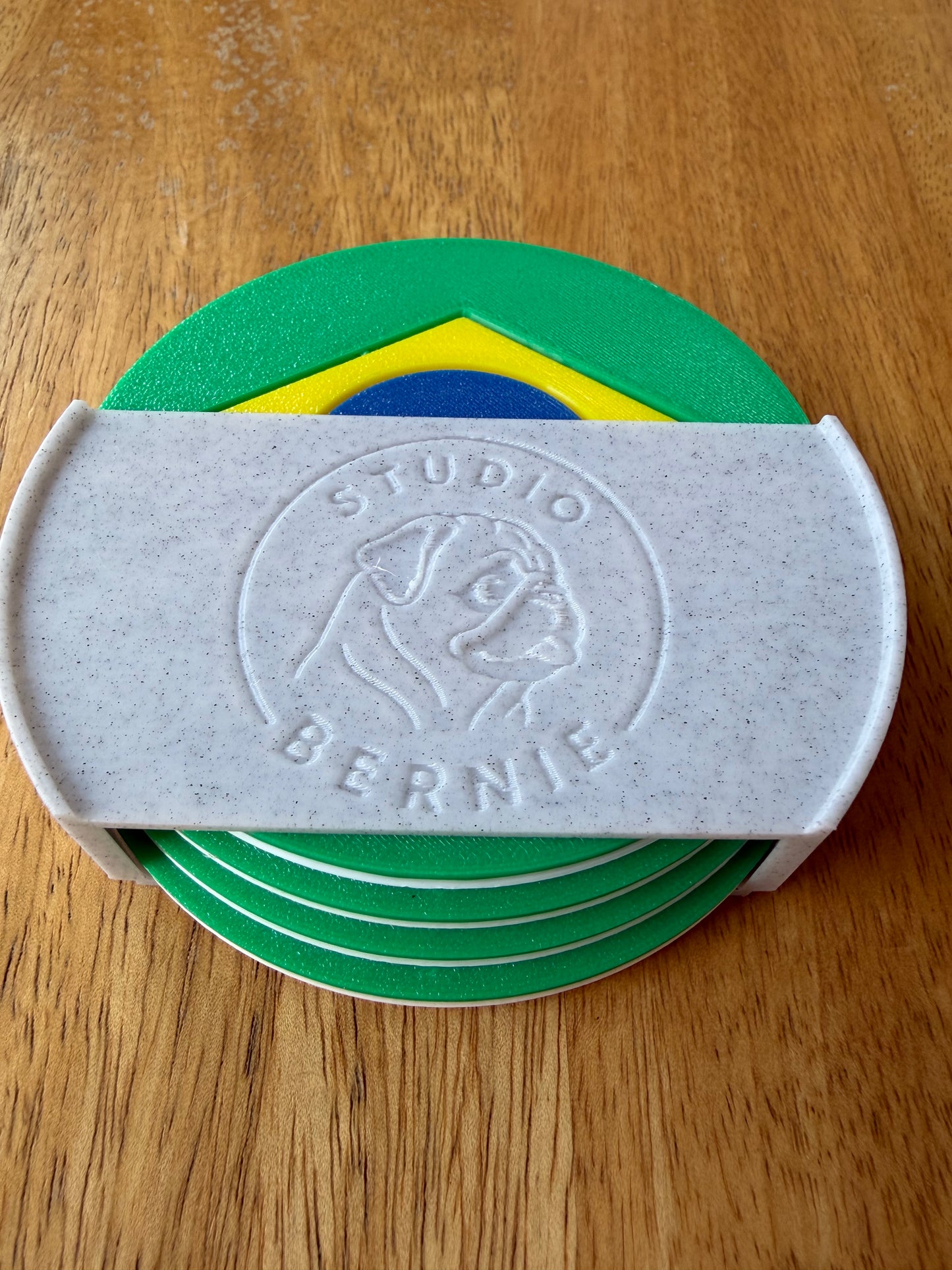 Brazil Flag Coaster Set