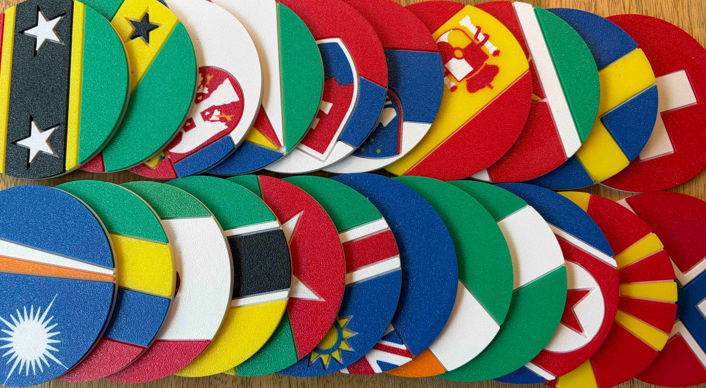 Blind Box - Flag Coaster Set