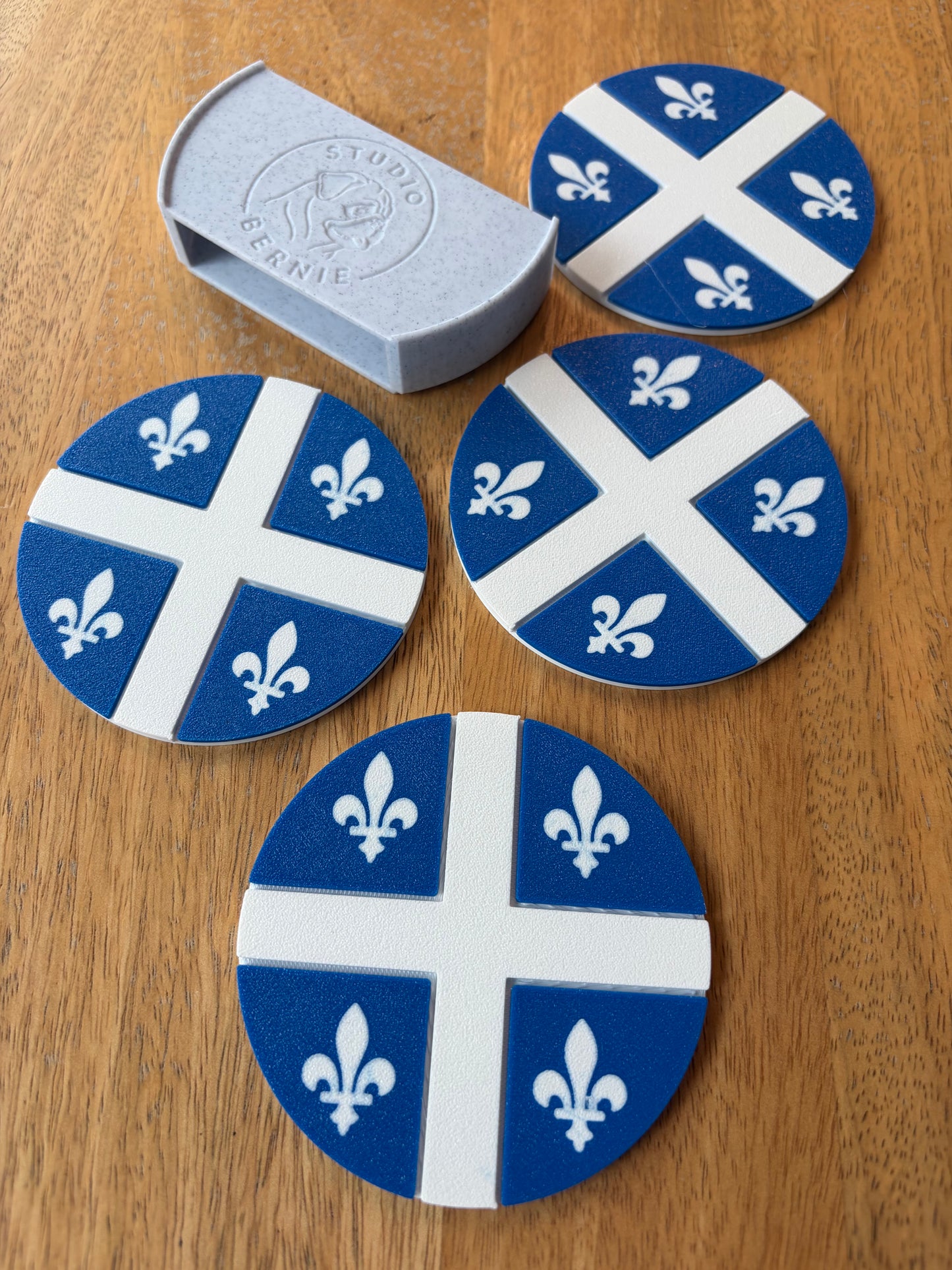 Quebec Flag Coaster Set