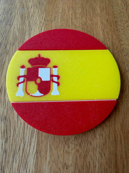 Spain Flag Coaster Set