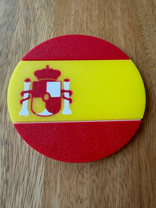 Spain Flag Coaster Set