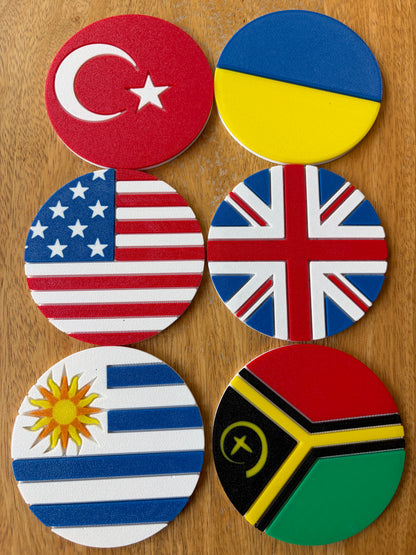 Blind Box - Flag Coaster Set